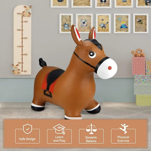 Inpany_Bouncy_Horse_Hopper_Brown_Inflatable_Jumping_Horse_Ride_On_Rubber_Bouncing_Animal_Toys_For_Kids_Toddlers_Children_Boys_Girls_Pump_Included