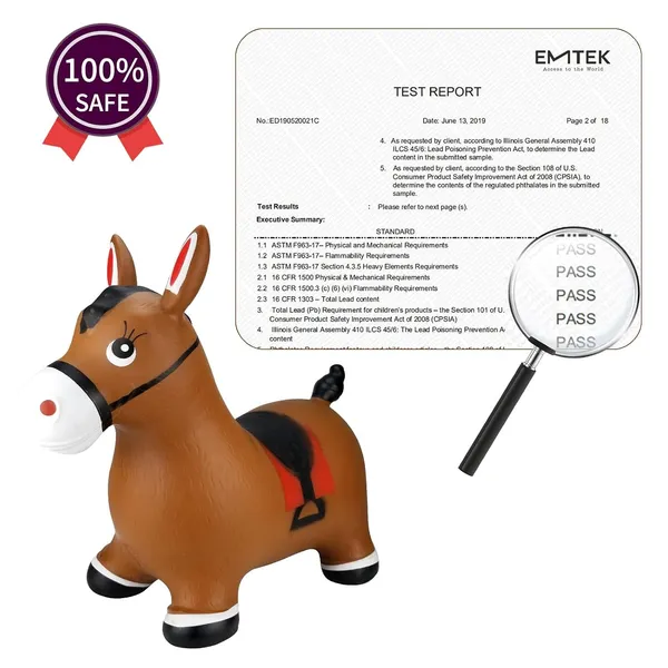 Inpany_Bouncy_Horse_Hopper_Brown_Inflatable_Jumping_Horse_Ride_On_Rubber_Bouncing_Animal_Toys_For_Kids_Toddlers_Children_Boys_Girls_Pump_Included
