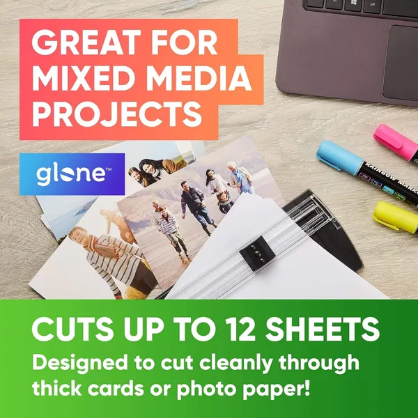 Glone_12_Inch_Paper_Trimmer_A4_Size_Paper_Cutter_With_Automatic_Security_Safeguard_For_Coupon_Craft_Paper_And_Photos_Black