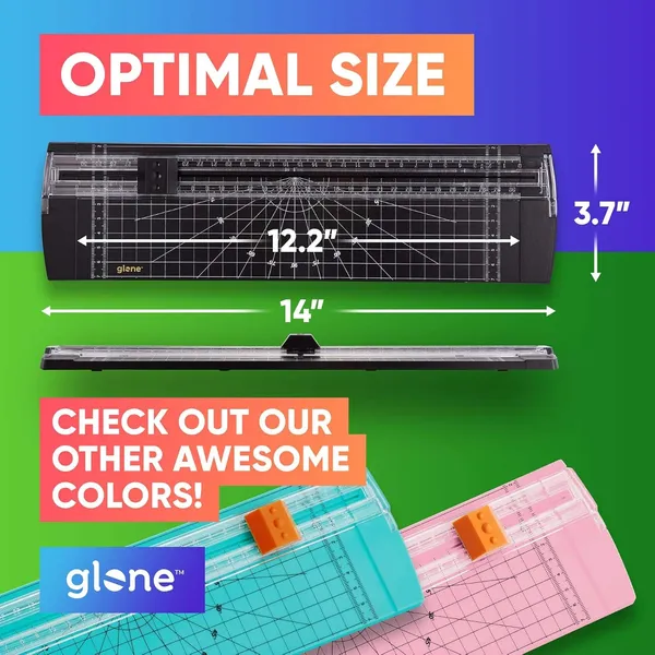 Glone_12_Inch_Paper_Trimmer_A4_Size_Paper_Cutter_With_Automatic_Security_Safeguard_For_Coupon_Craft_Paper_And_Photos_Black