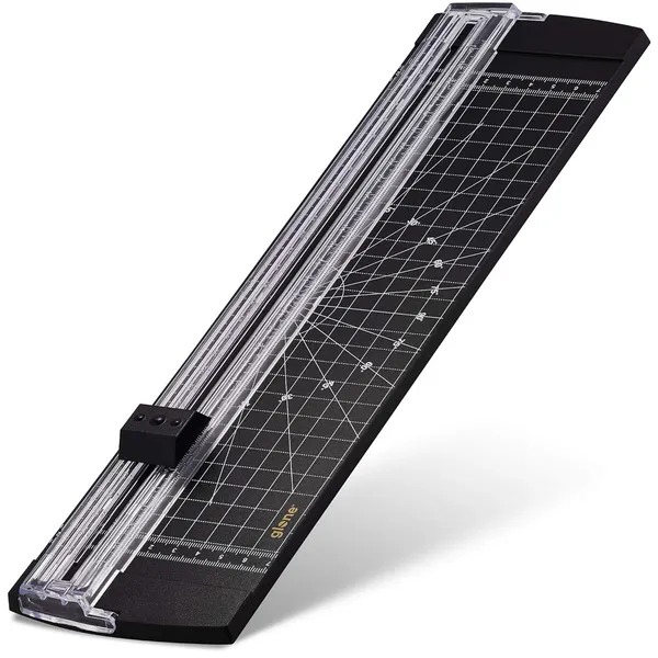 Glone_12_Inch_Paper_Trimmer_A4_Size_Paper_Cutter_With_Automatic_Security_Safeguard_For_Coupon_Craft_Paper_And_Photos_Black