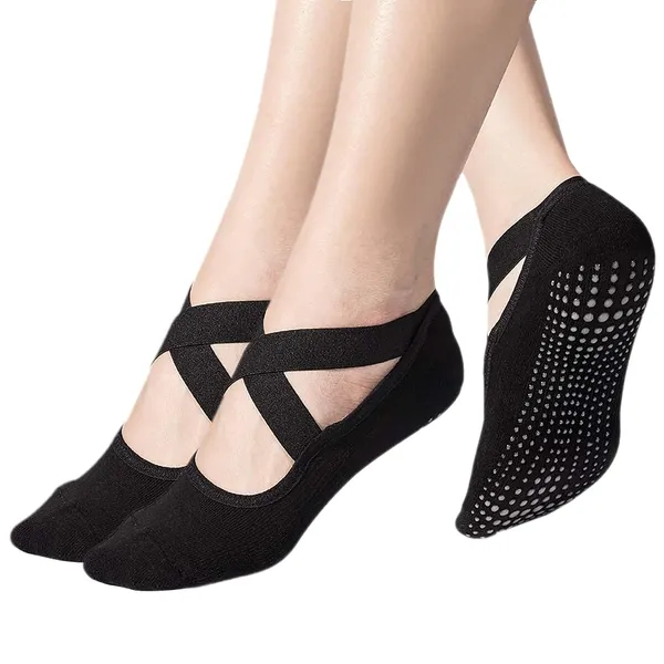 Toes_Feet_Women_S_Padded_Anti_Slip_Grips_Yoga_Pilates_Ballet_Barre_Piyo_Socks
