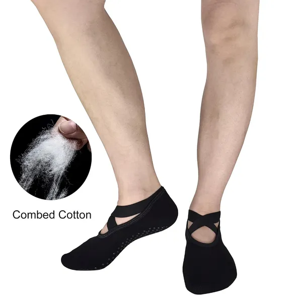 Toes_Feet_Women_S_Padded_Anti_Slip_Grips_Yoga_Pilates_Ballet_Barre_Piyo_Socks