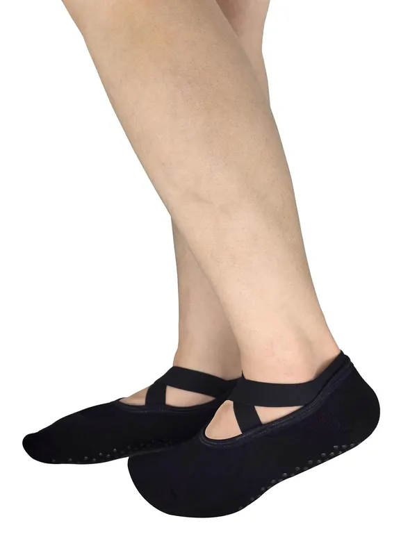 Toes_Feet_Women_S_Padded_Anti_Slip_Grips_Yoga_Pilates_Ballet_Barre_Piyo_Socks