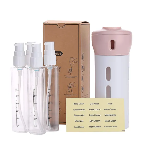 Travel_Dispenser_Toiletries_Containers_4_In_1_Travel_Dispenser_40ml_4_Pcs_4_In_1_Travel_Bottle_Refillable_Lotion_Shampoo_Gel_Tsa_Approved_Travel_Dispenser_Bottles_With_Labels_Pink