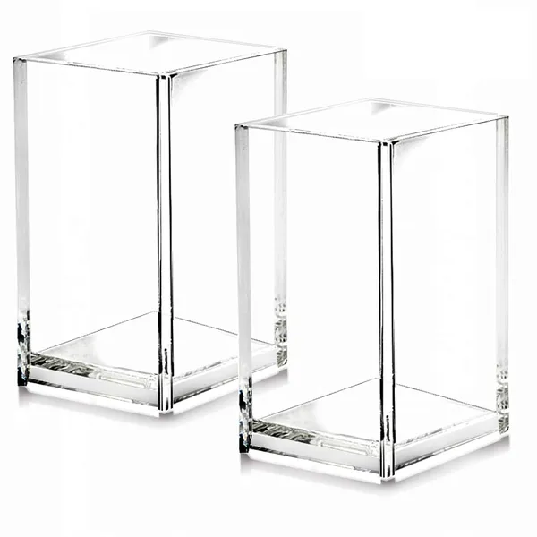 2_Pack_Clear_Acrylic_Pencil_Pen_Holder_Cup_Desk_Accessories_Holder_Makeup_Brush_Storage_Organizer_Modern_Design_Desktop_Stationery_Organizer_For_Office_School_Home_Supplies_2_6x_2_6x_4_Inches