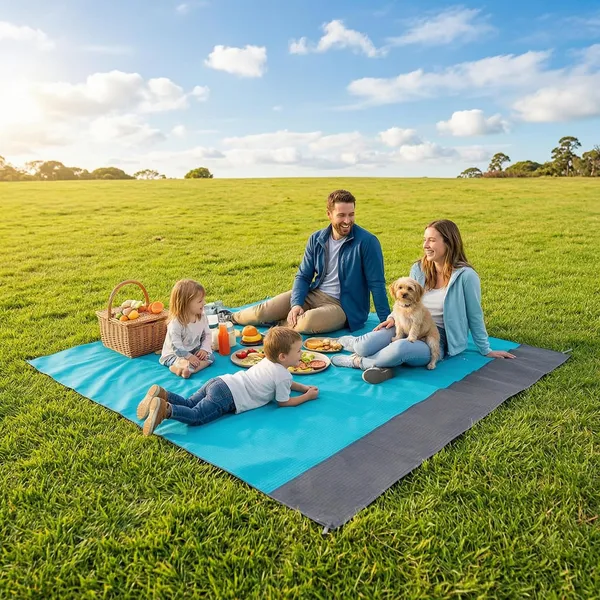 Yoyi_Yoyi_Yoyi_Sand_Free_Beach_Blanket_210t_Polyester_Beach_Mat_Waterproof_Sandproof_For_2_7_Adults_Oversized_55_X69_Lightweight_Pocket_Blanket_For_Travel_Camping_Hiking_Music_Festivals_Blue_69x82