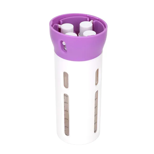 Travigo_4_In_1_Travel_Bottle_Dispenser_Includes_Four_Empty_Reusable_1_4_Oz_40_Ml_Cosmetic_Toiletry_Containers_For_Sanitizer_Soap_Lotions_Skincare_Makeup_Products_Black_Purple