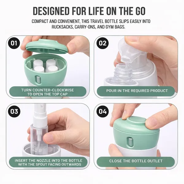 Travigo_4_In_1_Travel_Dispenser_Bottle_Sets_Includes_Four_40_Ml_Cosmetic_Toiletries_Tsa_Approved_Refillable_Leakproof_Liquid_Containers_For_Shampoo_Lotions_Skincare_Makeup_Products_Inc_Labels_Green