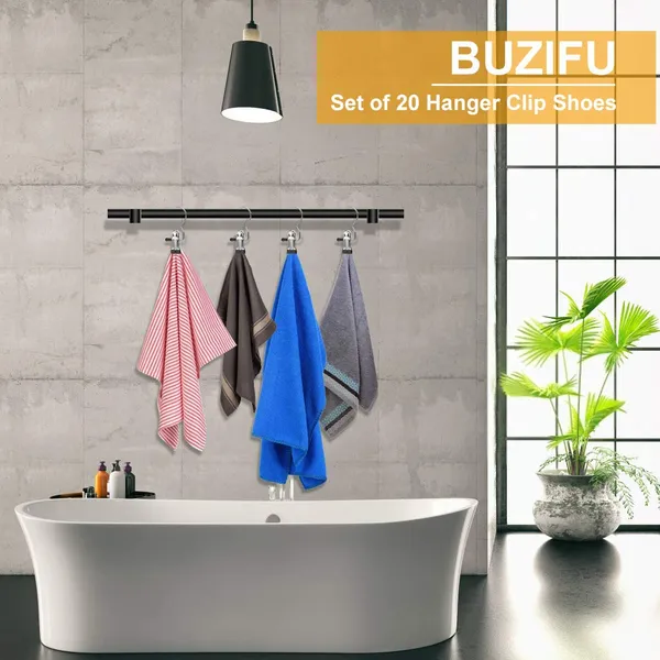 Buzifu_Pack_Of_20_Clip_Hooks_Boot_Hanger_Metal_Non_Slip_Clothes_Hanger_360_Rotating_Clips_Trouser_Laundry_Hanging_Hooks_Pegs_For_Scarves_Hats