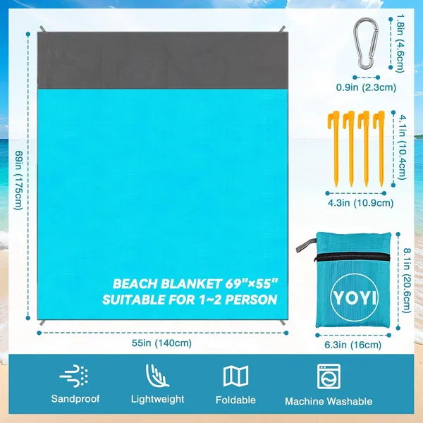 Yoyi_210t_Polyester_Beach_Blanket_Sand_Proof_Oversized_For_2_7_Adults_55_X_69_Lightweight_Breathable_Machine_Washable_Blue_55_X_69_Rectangular_Picnic_Blanket