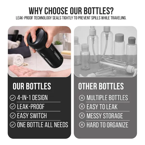 Travigo_4_In_1_Travel_Dispenser_Bottle_Set_Tsa_Approved_Leak_Proof_Reusable_1_4_Oz_40_Ml_Toiletry_Containers_For_Shampoo_Conditioner_Soap_Lotion_Skincare_2_Pack_Black_Pink