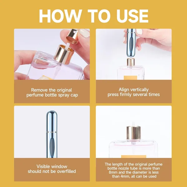 Yamadura_Yuesuo_Portable_Mini_Refillable_Perfume_Atomizer_Bottle_Atomizer_Perfume_Spray_Scent_Pump_Case_Travel_5ml_4_Pack_Transparent