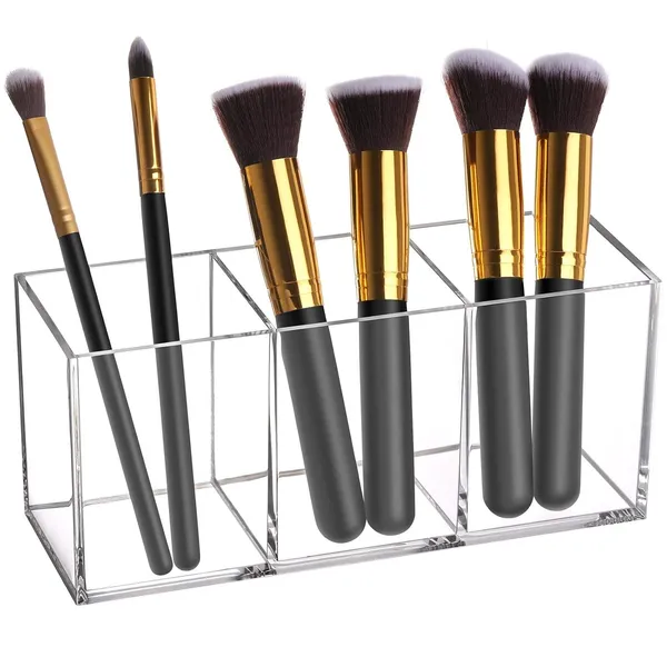 Makeup_Brush_Holder_Organizer_Clear_Cosmetic_Brushes_Container_Storage_3_Slots_Great_For_Vanity
