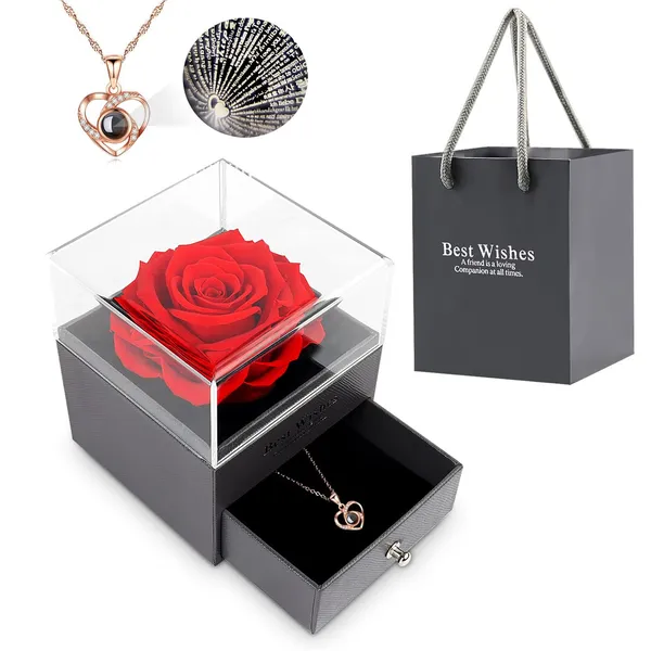 Foleto_Real_Preserved_Rose_Eternal_Handmade_Rose_With_Love_You_Necklace_1_Count_Red_3_14_Inches_Traditional_Style_Romantic_Stylish_Gift_Set_1_Pack