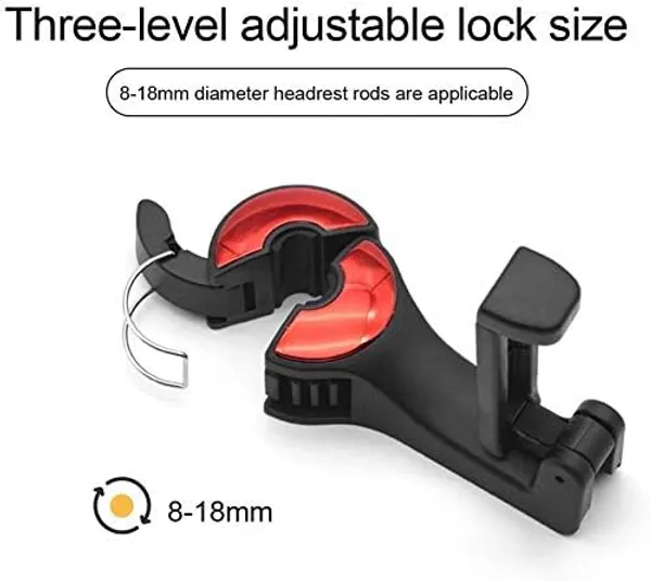 2pack_Car_Seat_Back_Hooks_Universal_Multifunctional_Car_Vehicle_Back_Seat_Headrest_Mobile_Phone_Holder_Hanger_Holder_Hook_For_Bag_Purse_Cloth_Grocery_Silver