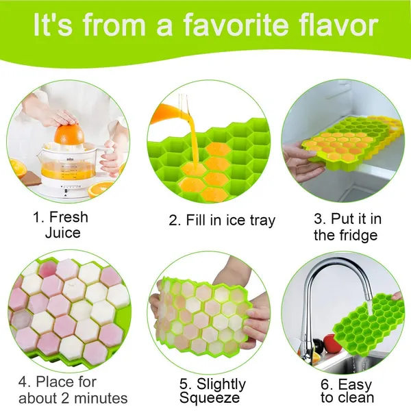 Fennec_Mart_Cube_Trays_Flexible_Silicone_37_Creative_Ice_Cubes_Maker_Mold_Stackable_Storage_Containers_Pack_Of_1