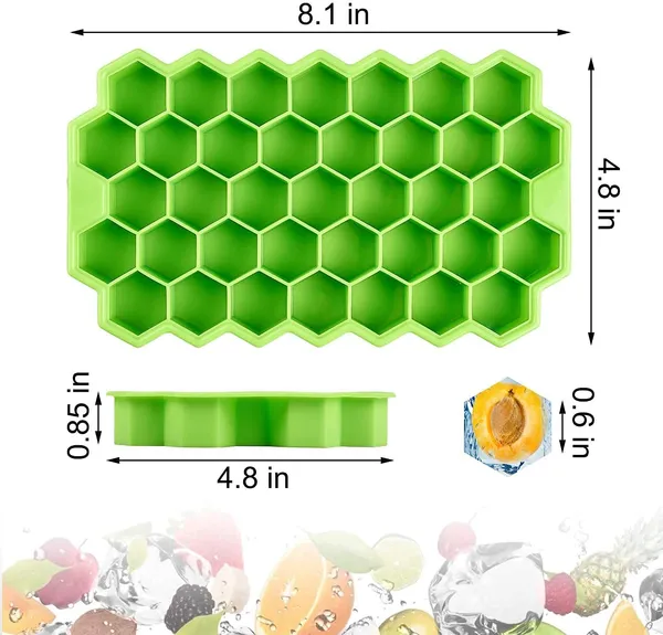 Fennec_Mart_Cube_Trays_Flexible_Silicone_37_Creative_Ice_Cubes_Maker_Mold_Stackable_Storage_Containers_Pack_Of_1