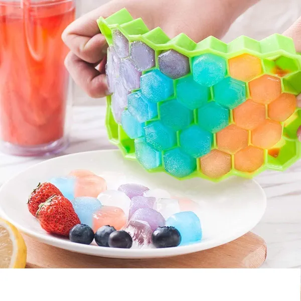 Fennec_Mart_Cube_Trays_Flexible_Silicone_37_Creative_Ice_Cubes_Maker_Mold_Stackable_Storage_Containers_Pack_Of_1
