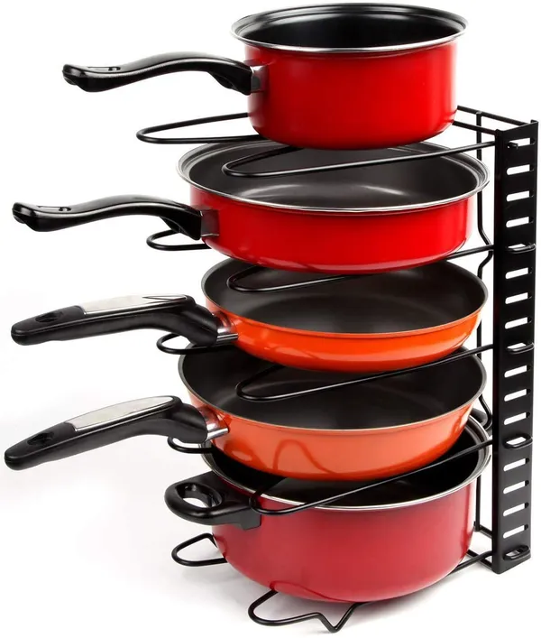 Height_Adjustable_Kitchen_Cookware_Organizer_Pan_Rack_Holder_Black_Ca_17