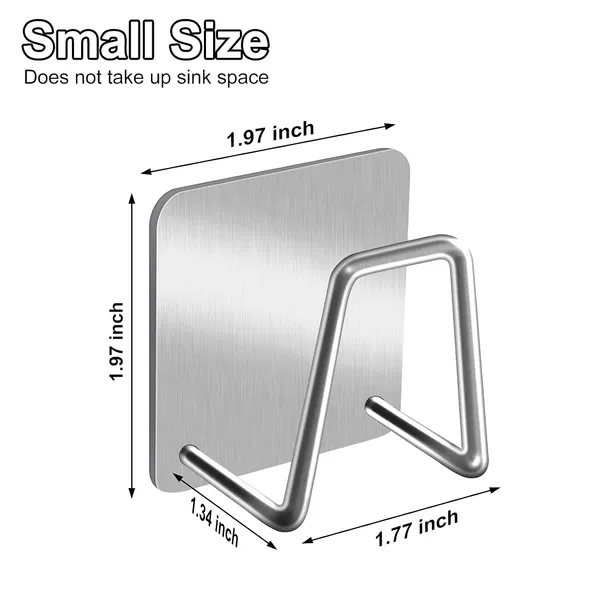 Houmyud_Sponge_Holder_For_Kitchen_Sink_Caddy_Self_Adhesive_Sus304_Stainless_Steel_Dish_Sponge_Holder_Rust_Proof_Waterproof_Silver