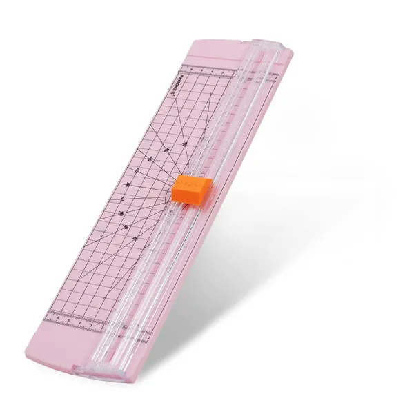 Rayson_Rc4000p_Us_12_Inch_Paper_Trimmer_A4_Size_Paper_Cutter_With_Automatic_Security_Safeguard_For_Coupon_Craft_Paper_And_Photos_Light_Pink