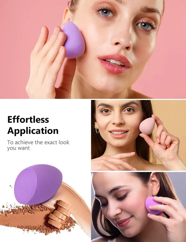 10_Pcs_Makeup_Sponge_Blender_Set_Beauty_Cosmetic_Foundation_Blending_Flawless_For_Liquid_Cream_And_Powder_Multi_Purpose_Cosmetic_Applicator_Puff_Multi_Colour