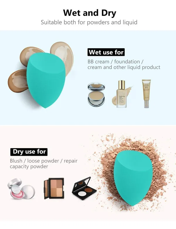 10_Pcs_Makeup_Sponge_Blender_Set_Beauty_Cosmetic_Foundation_Blending_Flawless_For_Liquid_Cream_And_Powder_Multi_Purpose_Cosmetic_Applicator_Puff_Multi_Colour