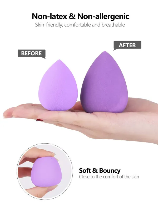 10_Pcs_Makeup_Sponge_Blender_Set_Beauty_Cosmetic_Foundation_Blending_Flawless_For_Liquid_Cream_And_Powder_Multi_Purpose_Cosmetic_Applicator_Puff_Multi_Colour