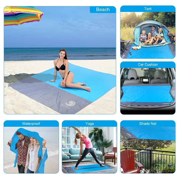 Sandproof_Waterproof_Beach_Blanket_Extra_Large_83_X79_Sand_Free_Mat_With_4_Stakes_For_Camping_And_Picnic