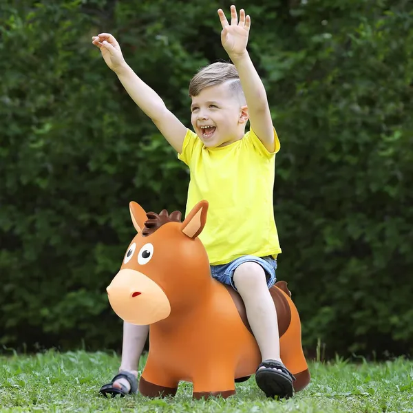 Zoojoy_Bouncy_Animals_Hopper_Inflatable_Bouncing_Horse_Hopper_Outdoor_Indoor_Jumping_Bounce_Hopping_Toys_For_Toddlers_Gift_For_18_Months_2_3_4_Year_Old_Kid_Toddler_Brown_Horse_Toys_For_Boys_And_Girls_Indoor_Outdoor_Bounce_Toys_For_2_Year_Old_Kids_Birthday_Gifts_For_2_3_4_5_6_Yrs_With_Pump