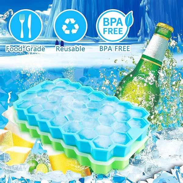 Ice_Cube_Tray_With_Silicone_74_Mold_Shape_Stackable_Ice_Trays_For_Freezer_Silicone_Ice_Mold_Trays_Easy_Release_2_Pack