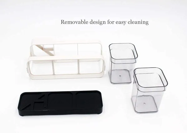 2_Cup_Plastic_Toothbrush_Holder_Toothpaste_Stand_Bathroom_Storage_Organizer_With_4_Slots_For_Toothbrushes_Shaving_Kit