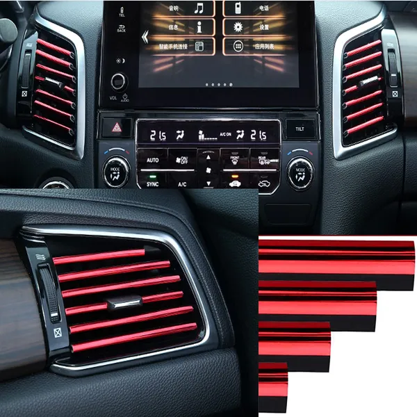 20pcs_Car_Interior_Moulding_Trim_Car_Air_Conditioner_Vent_Outlet_Trim_Pvc_Car_Interior_Trim_Vent_Outlet_Trim_Decoration_Strip_For_All_Straight_Air_Vent_Outlet_Red