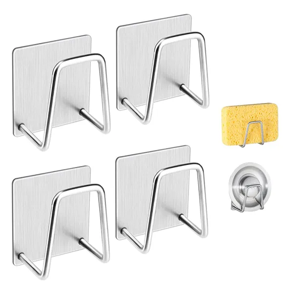 Leftstarer_4_Pack_Sink_Sponge_Holder_For_Kitchen_Sink_Premium_Sus304_Stainless_Steel_Rustproof_Waterproof_Quick_Drying_Small_Strong_Adhesive_Sponge_Holder_4