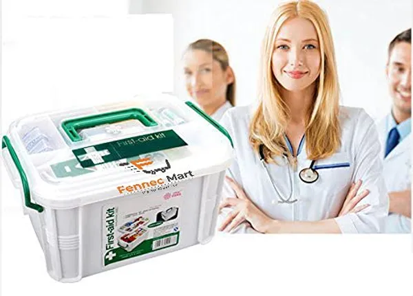 Standard_2_Layer_With_6_Compartments_Emergency_First_Aid_Box_With_Detachable_Tray_And_Lid_Multicolour_Standard