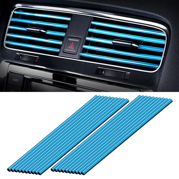20_Pcs_Car_Air_Conditioner_Outlet_Decorative_U_Shape_Moulding_Trim_Strips_Plating_Air_Outlet_Trim_Strip_Interior_Air_Vent_Grille_Switch_Rim_Trim_Outlet_Decor_Strip_Diy_Blue