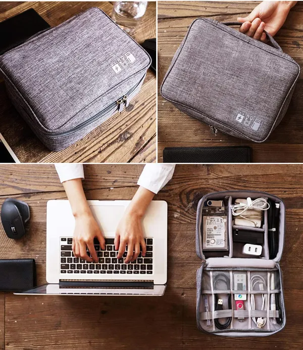 Gedget_Organiser_Electronics_Accessories_Organizer_Bag_Universal_Carry_Travel_Gadget_Bag_For_Cables_Plug_And_More_Perfect_Size_Fits_For_Pad_Phone_Charger_Hard_Disk_Grey