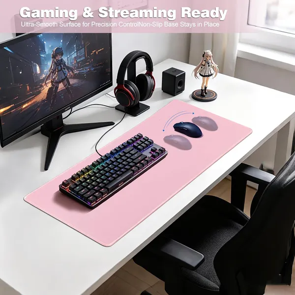 Pink_Desk_Mat_Large_Gaming_Mouse_Pad_27_5x11_8in_70x30_Pink_Extended_Mouse_Pad_For_Keyboard_And_Mouse_Non_Slip_Rubber_Base_Stitched_Edges_Smooth_Cloth_Desk_Pad_For_Gamer_Desktop_Office