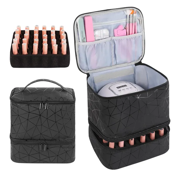 Nail_Polish_Organizer_Bag_Holds_30_Bottles_Nail_Polish_Nail_Lamp_Gel_Nail_Polish_Organizers_And_Storage_For_Nail_Tech_Nail_Kit_Supplies_Organizer_Case_Pu_Black_30_Count_Pack_Of_1_Nail
