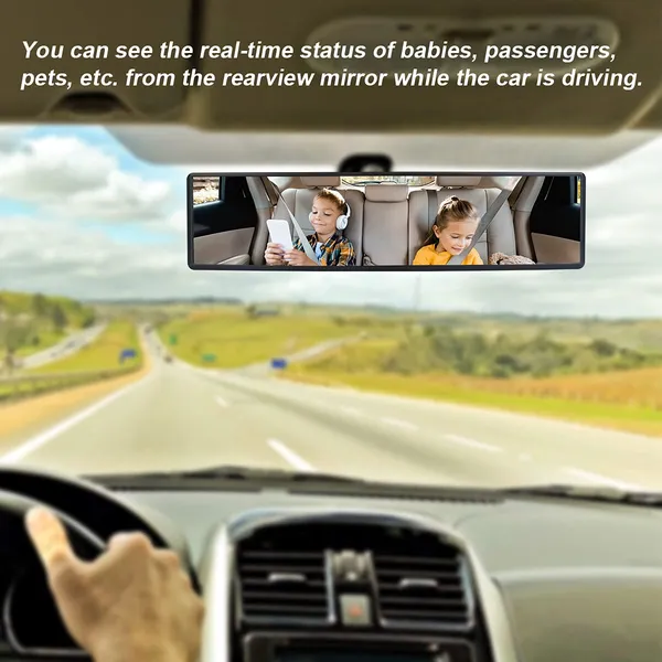 Uraqt_Rear_View_Mirror_Universal_Anti_Glare_Learner_Driving_Instructor_Mirror_Hd_Convex_Rearview_Mirror_Suitable_For_Car_Suv_Crv_Vans_Trucks_Wide_Angle_Rear_View_Mirror_300_X_8_5_Mm