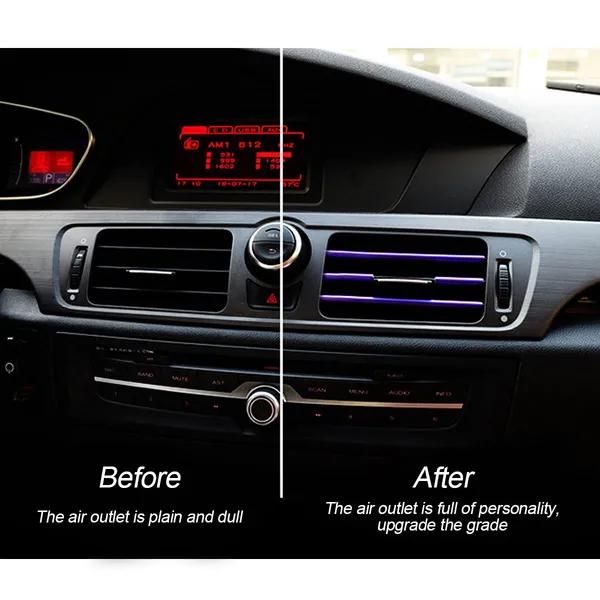 8sanlione_Car_Air_Conditioner_Decoration_Strip_For_Vent_Outlet_20_Pieces_Universal_Waterproof_Bendable_Polyvinyl_Chloride_Trim_Decoration_Suitable_For_Most_Car_Interior_Accessories_Purple