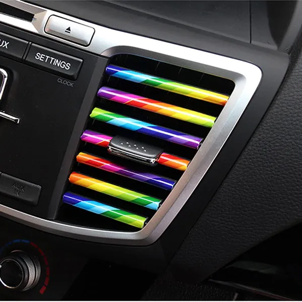20_Pieces_Car_Air_Conditioner_Decoration_Strip_For_Vent_Outlet_Universal_Waterproof_Bendable_Air_Vent_Outlet_Trim_Decoration_Suitable_For_Most_Air_Vent_Outlet_Car_Interior_Accessories_Multicolor