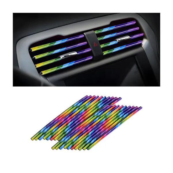 20_Pieces_Car_Air_Conditioner_Decoration_Strip_For_Vent_Outlet_Universal_Waterproof_Bendable_Air_Vent_Outlet_Trim_Decoration_Suitable_For_Most_Air_Vent_Outlet_Car_Interior_Accessories_Multicolor