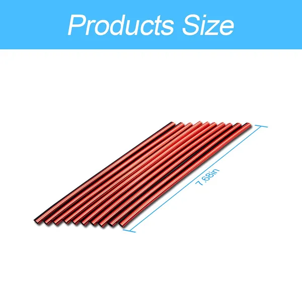 8sanlione_20_Pieces_Car_Air_Conditioner_Decoration_Strip_For_Vent_Outlet_Universal_Waterproof_Bendable_Air_Vent_Outlet_Trim_Decoration_Suitable_For_Most_Air_Vent_Outlet_Car_Interior_Accessories_Red
