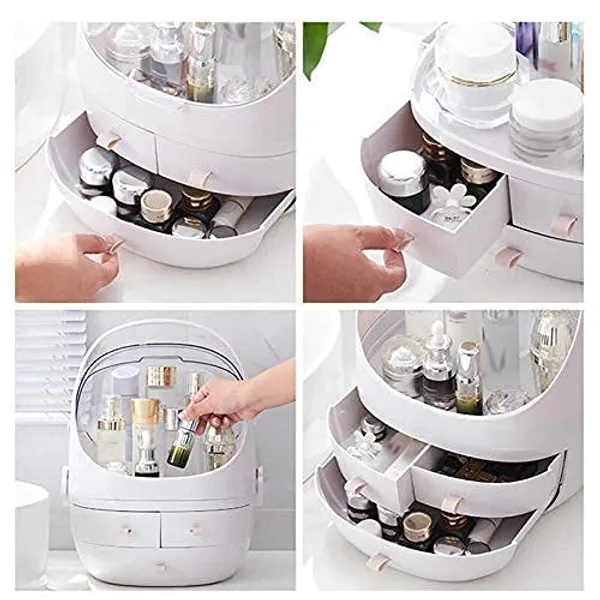 Makeup_Organizer_Modern_Jewelry_And_Cosmetic_Storage_Display_Boxes_With_Rotate_Mirror_Skin_Care_Products_Organizer_Dresser_Vanity_And_Counter_Top_3_Drawers_Multi_Colour