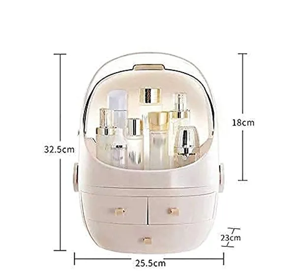 Makeup_Organizer_Modern_Jewelry_And_Cosmetic_Storage_Display_Boxes_With_Rotate_Mirror_Skin_Care_Products_Organizer_Dresser_Vanity_And_Counter_Top_3_Drawers_Multi_Colour