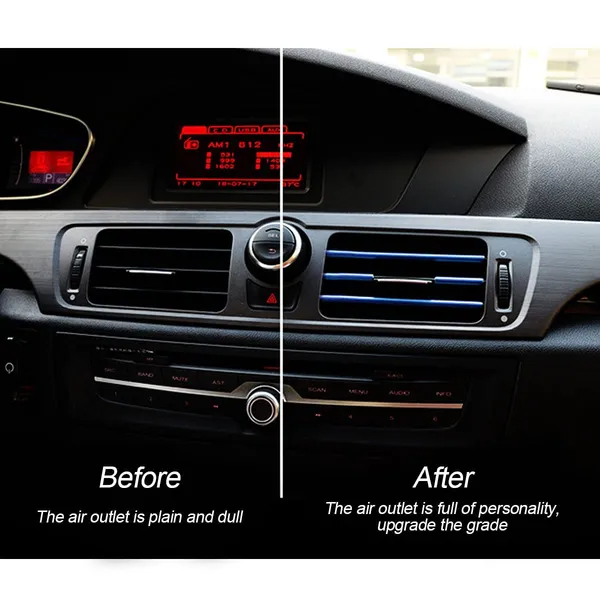 8sanlione_Car_Air_Conditioner_Decoration_Strip_For_Vent_Outlet_20_Pieces_Universal_Waterproof_Bendable_Air_Vent_Outlet_Trim_Decoration_Suitable_For_Most_Air_Vent_Outlet_Car_Interior_Accessories_Blue