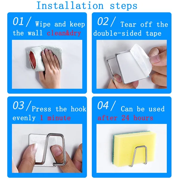 Leftstarer_4_Pack_Sink_Sponge_Holder_For_Kitchen_Sink_Caddy_Premium_Sus304_Stainless_Steel_Rustproof_Waterproof_Quick_Drying_Small_Strong_Adhesive_Sponge_Holder_4