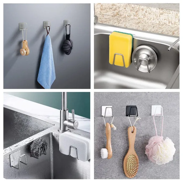 Leftstarer_4_Pack_Sink_Sponge_Holder_For_Kitchen_Sink_Caddy_Premium_Sus304_Stainless_Steel_Rustproof_Waterproof_Quick_Drying_Small_Strong_Adhesive_Sponge_Holder_4